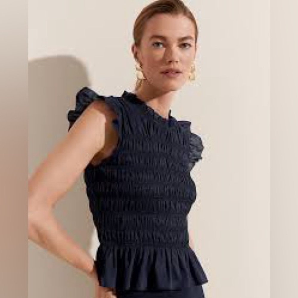 Ann Taylor Midnight Blue Top XL